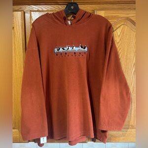 Vintage 90's Red Bay Labrador New Foundland Puffin Bird Men's Fleece Hoodie XL